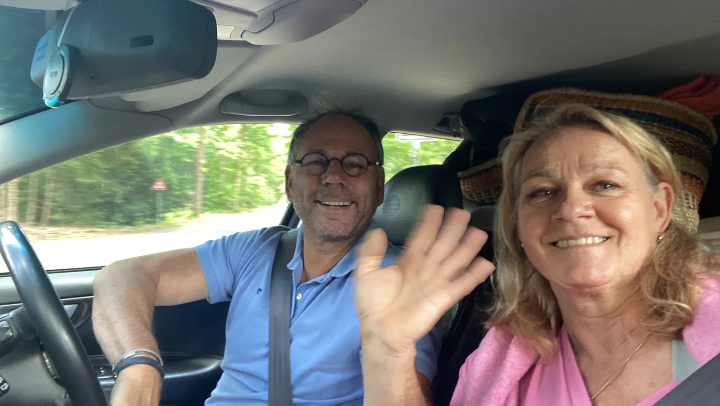 Onderweg naar Italië in de Volvo